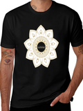 Summer Mandala Black Graphic Tee