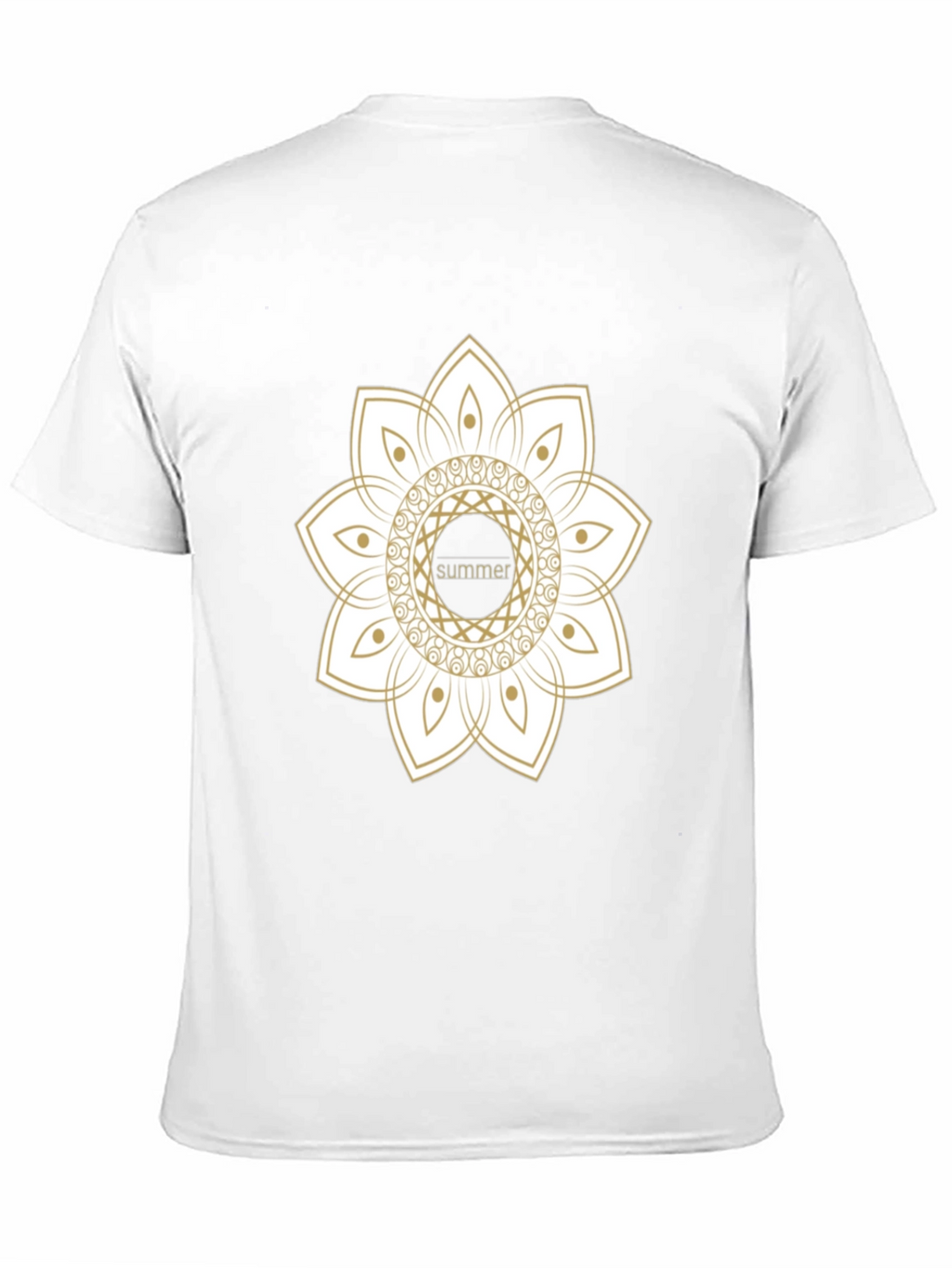 Summer Mandala Black Graphic Tee