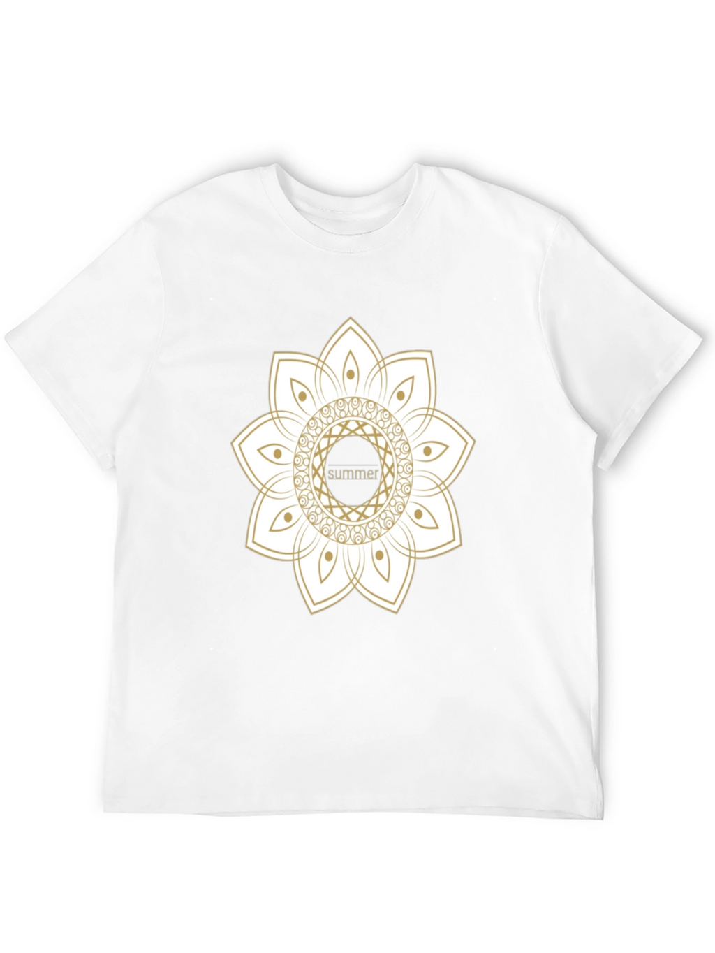 Summer Mandala Black Graphic Tee