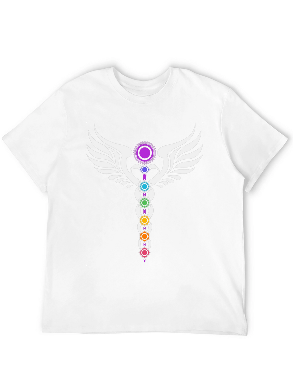 Chakra Wings Black Graphic Tee