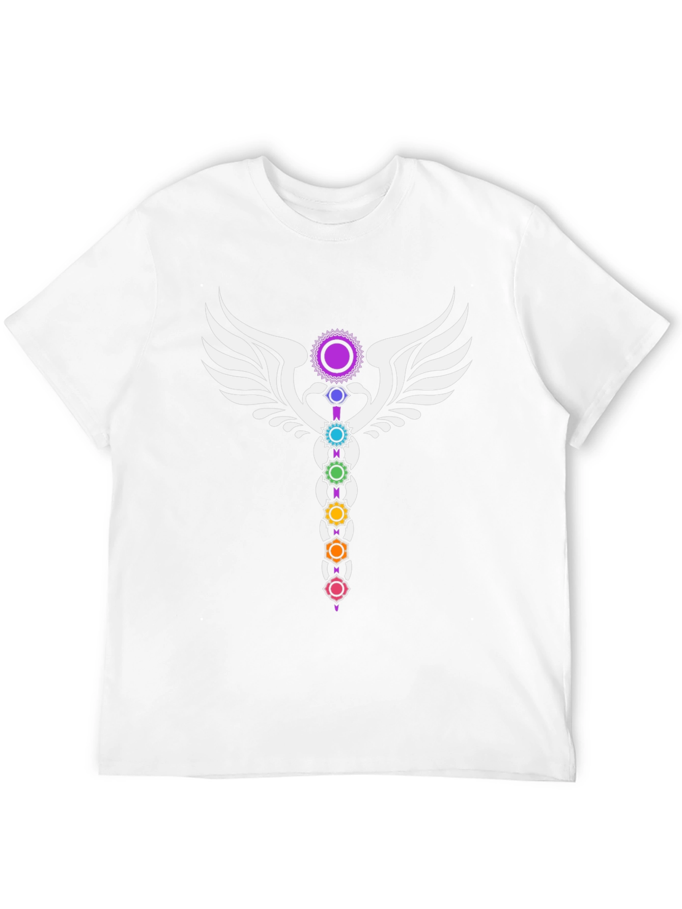 Chakra Wings Black Graphic Tee