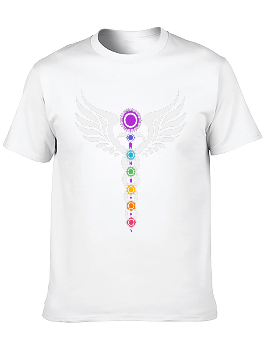 Chakra Wings Black Graphic Tee