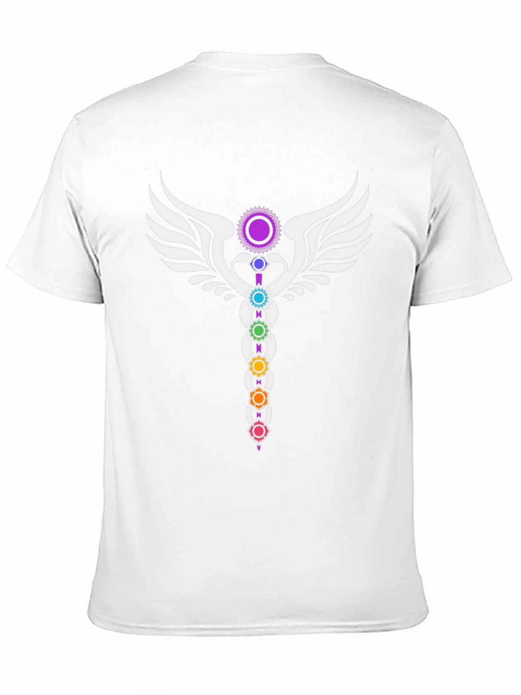 Chakra Wings Black Graphic Tee