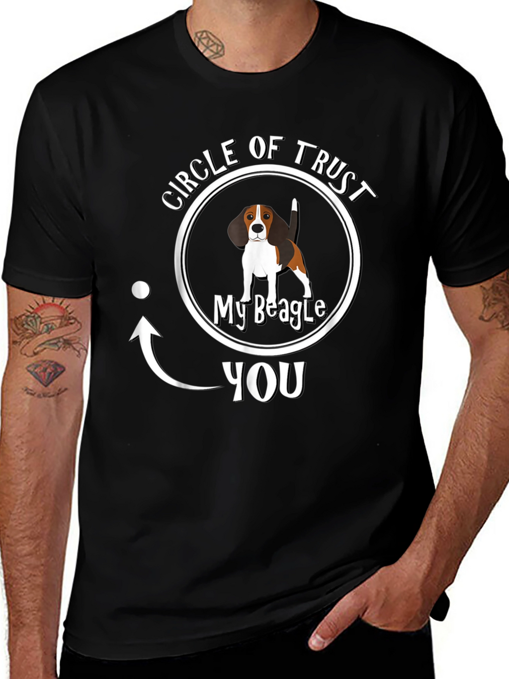 Circle of Trust Beagle T-Shirt – Funny Dog Lover Tee