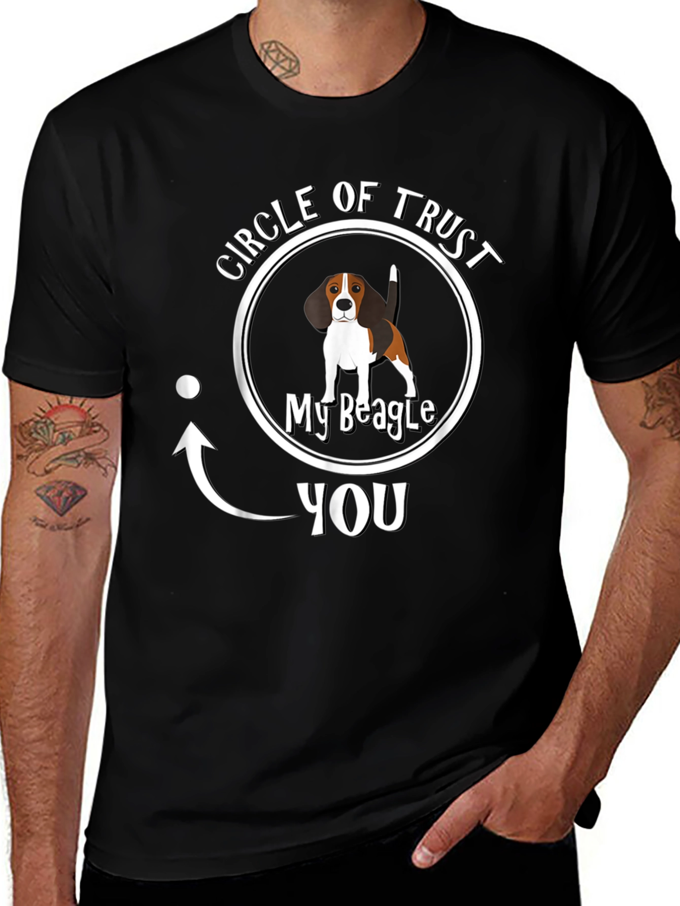 Circle of Trust Beagle T-Shirt – Funny Dog Lover Tee