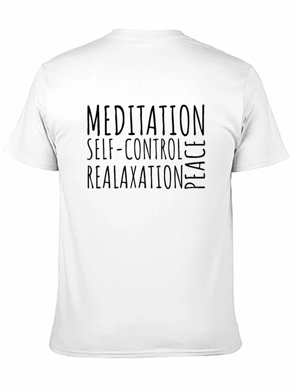Mens Meditation Self-Control Relax Peace Graphic T-Shirt