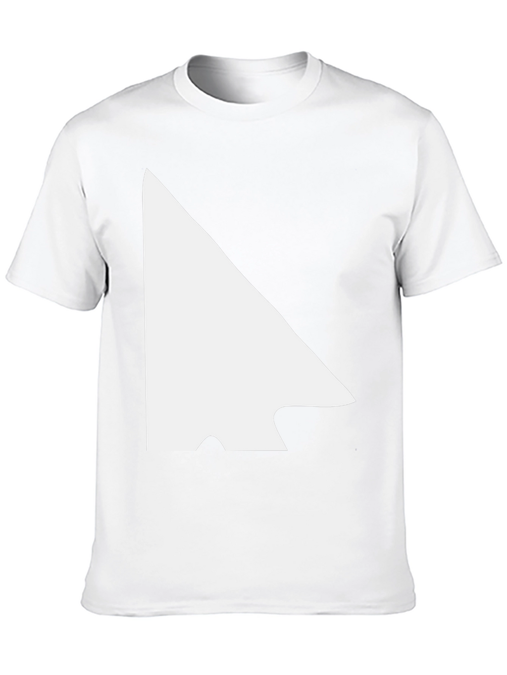 Modern Black Tee with White Arrowhead Graphic