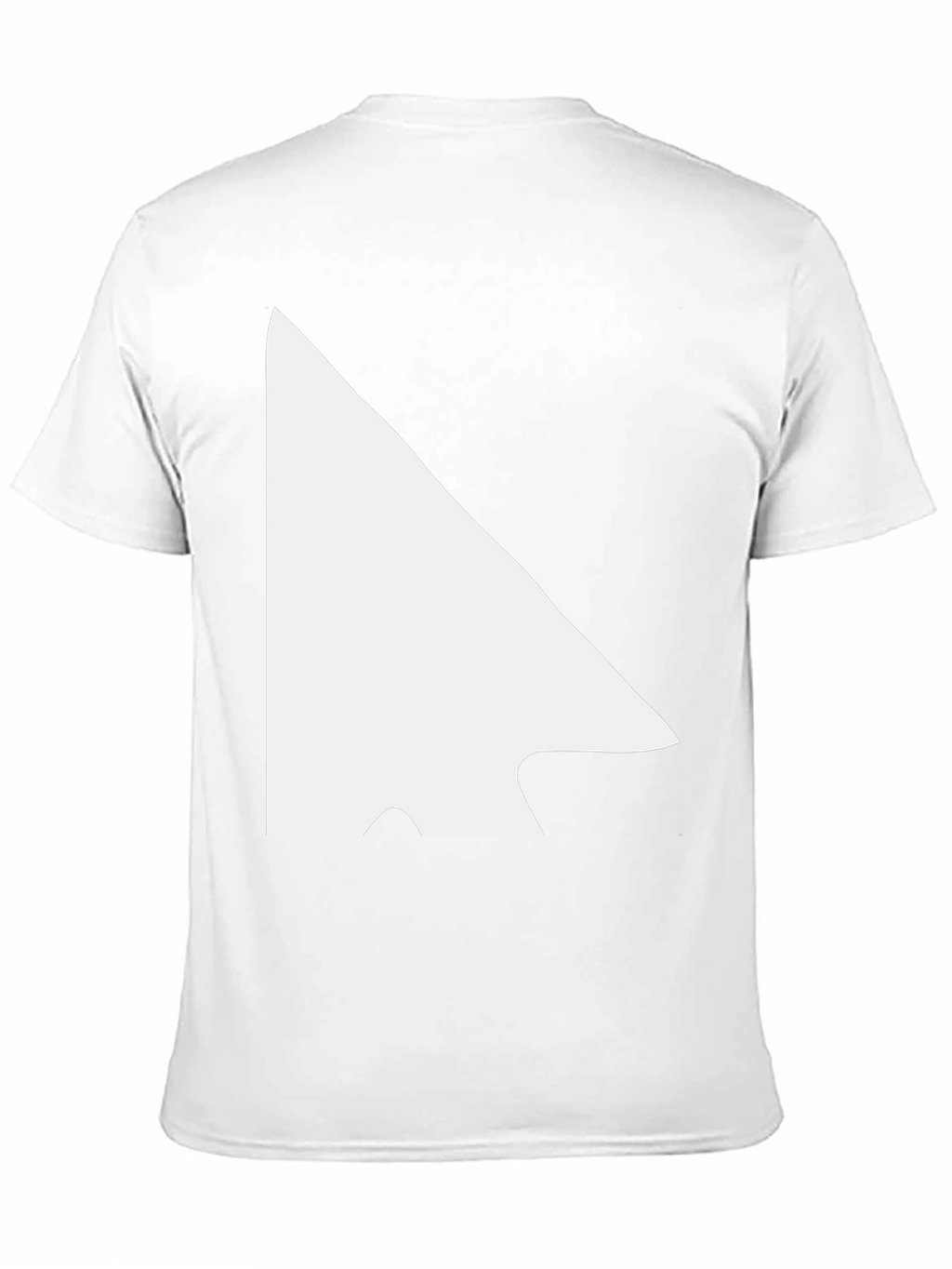 Modern Black Tee with White Arrowhead Graphic