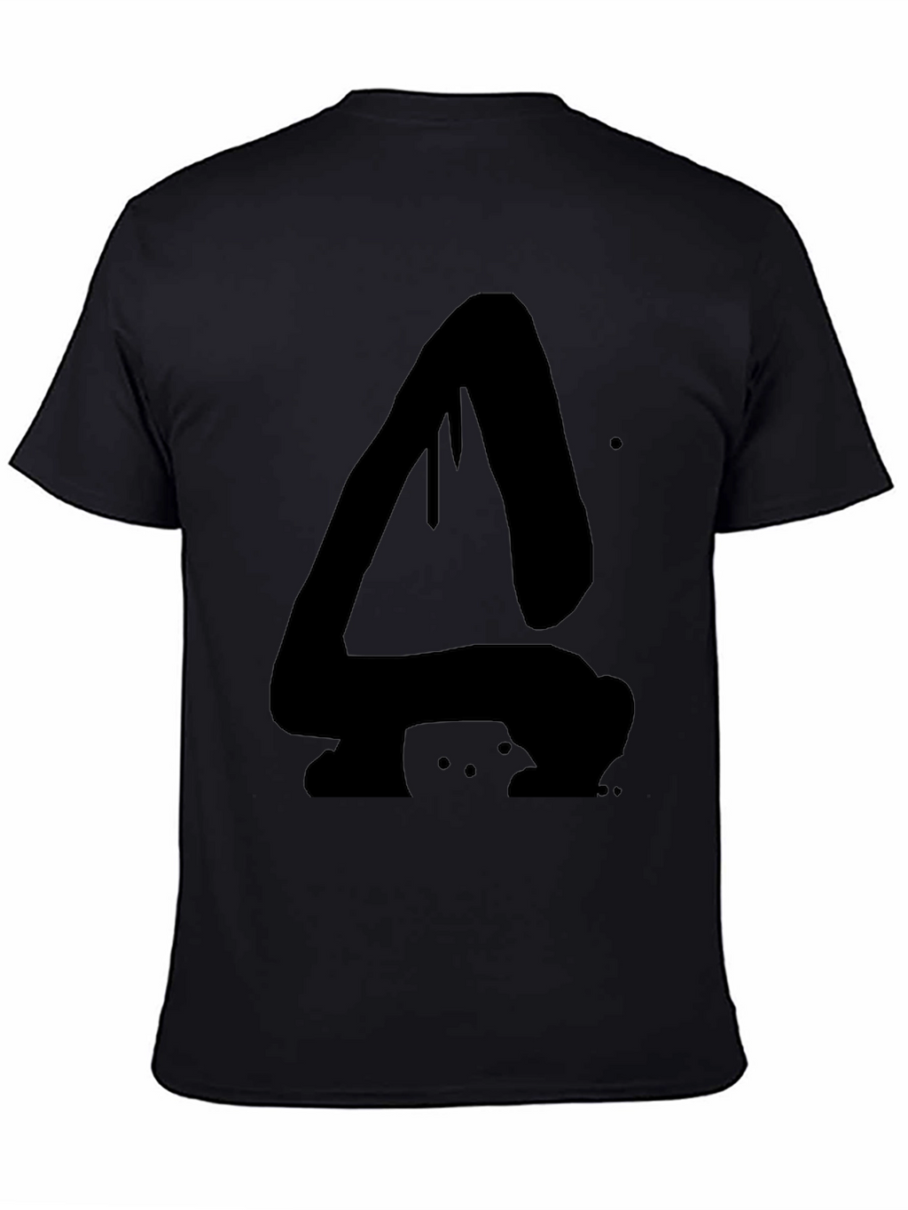 Abstract Dripping A Black Graphic T-Shirt