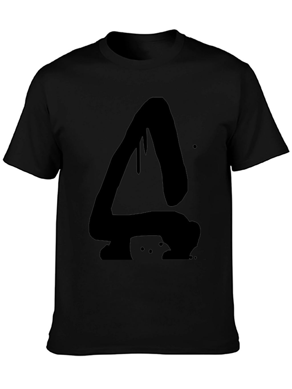 Abstract Dripping A Black Graphic T-Shirt