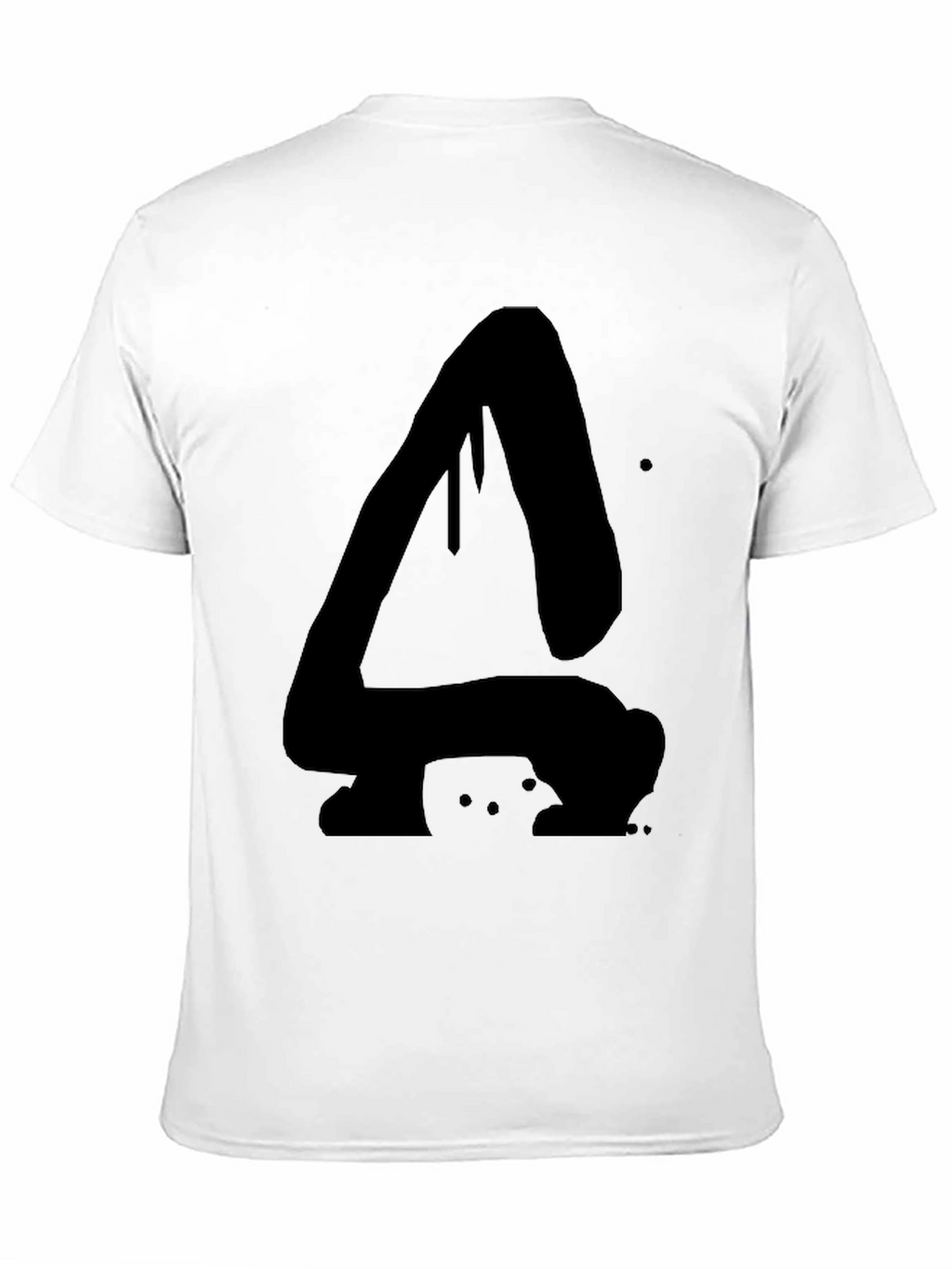 Abstract Dripping A Black Graphic T-Shirt