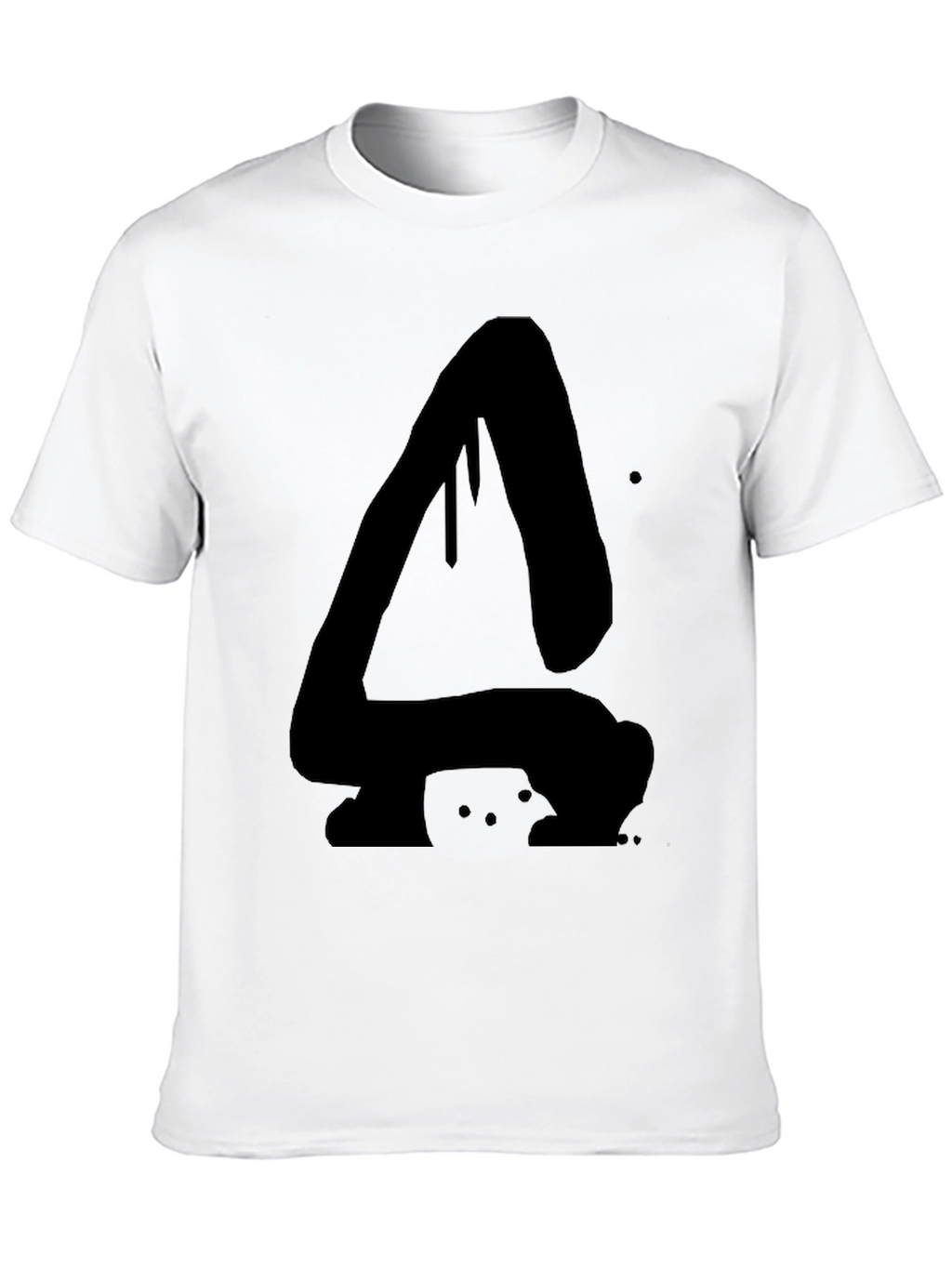 Abstract Dripping A Black Graphic T-Shirt