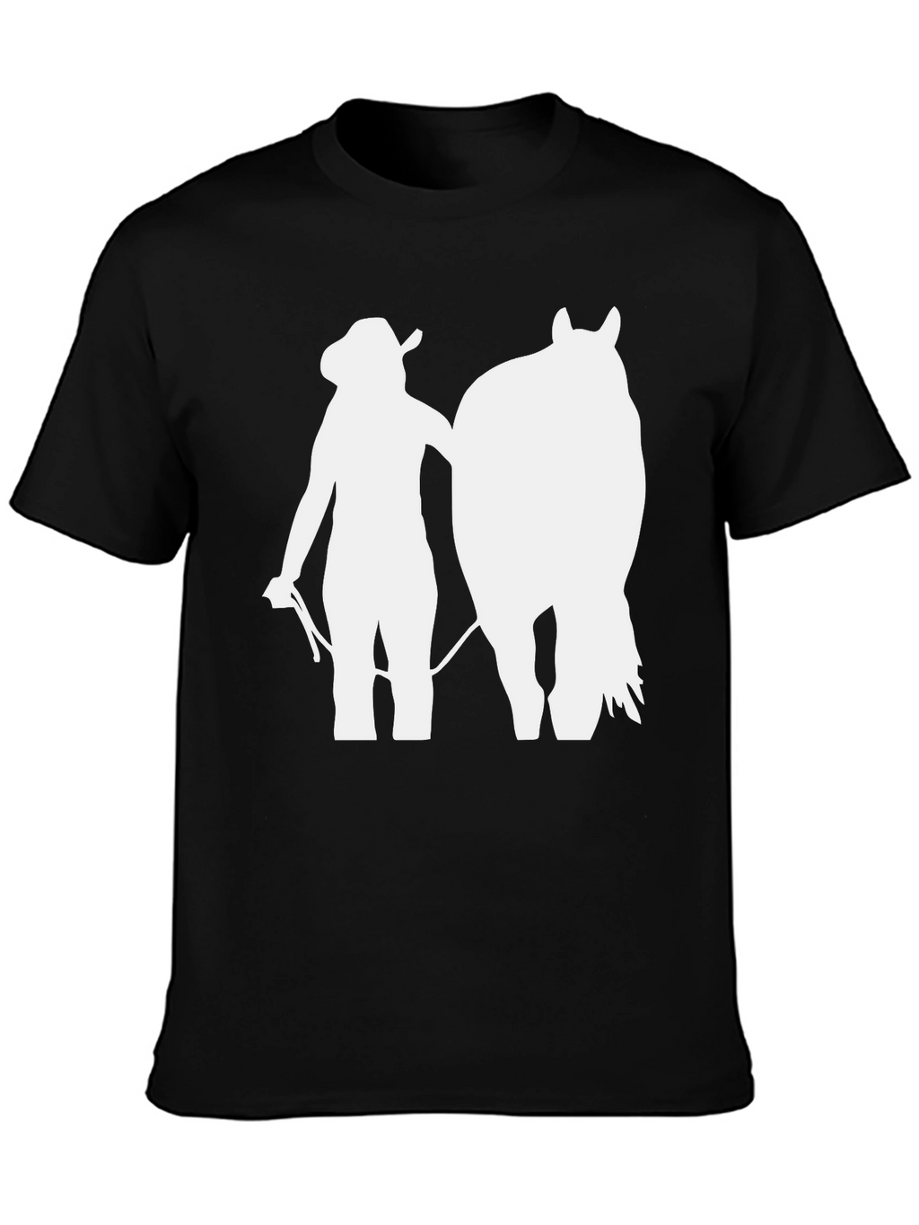 Cowgirl Horse T-Shirt: Western Silhouette Tee