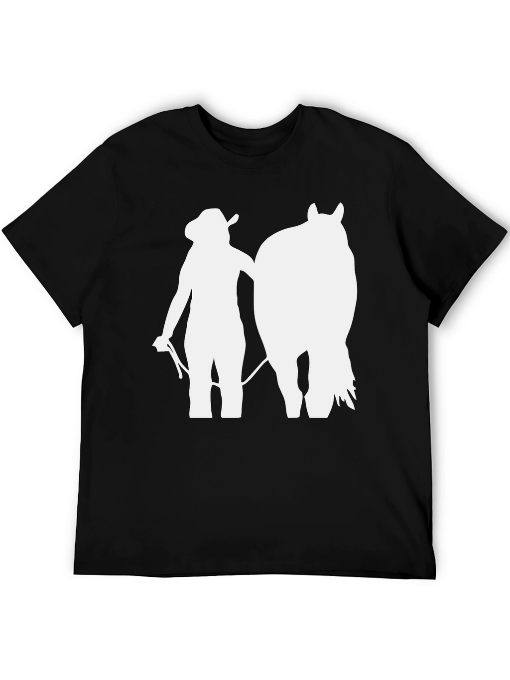 Cowgirl Horse T-Shirt: Western Silhouette Tee