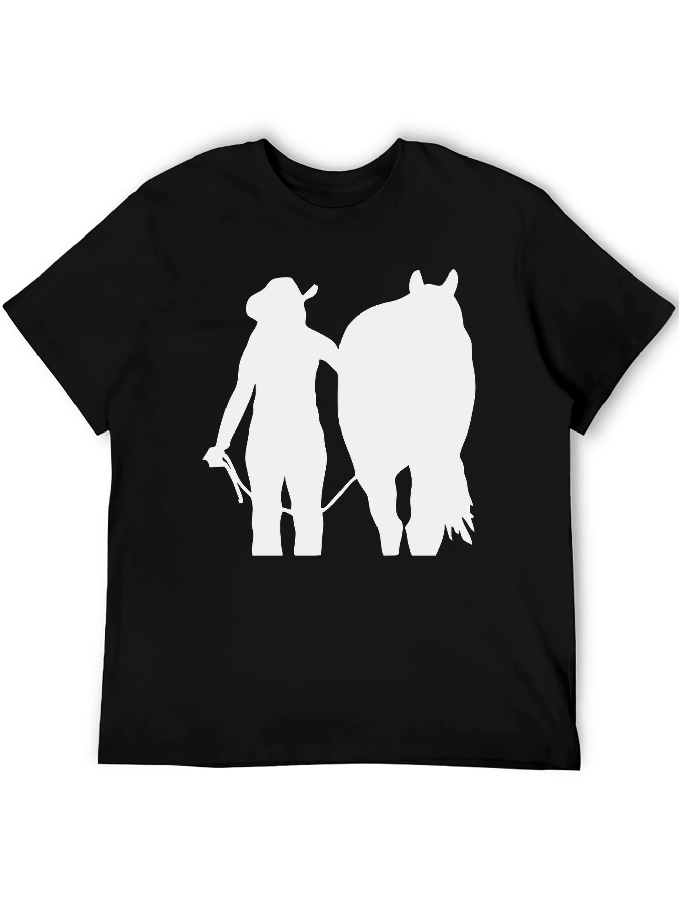 Cowgirl Horse T-Shirt: Western Silhouette Tee