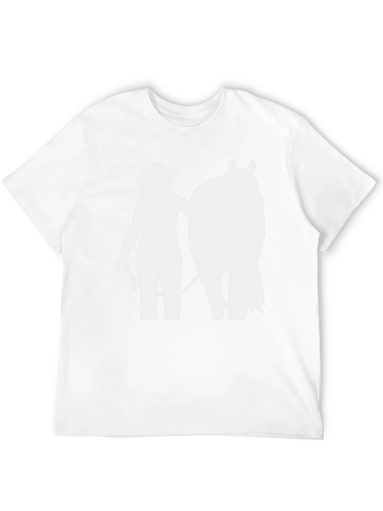 Cowgirl Horse T-Shirt: Western Silhouette Tee