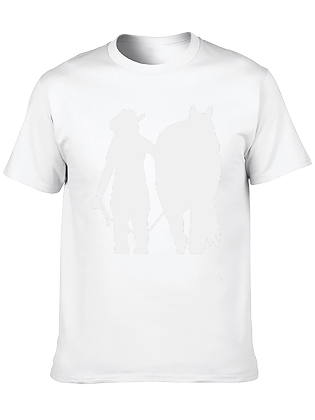 Cowgirl Horse T-Shirt: Western Silhouette Tee