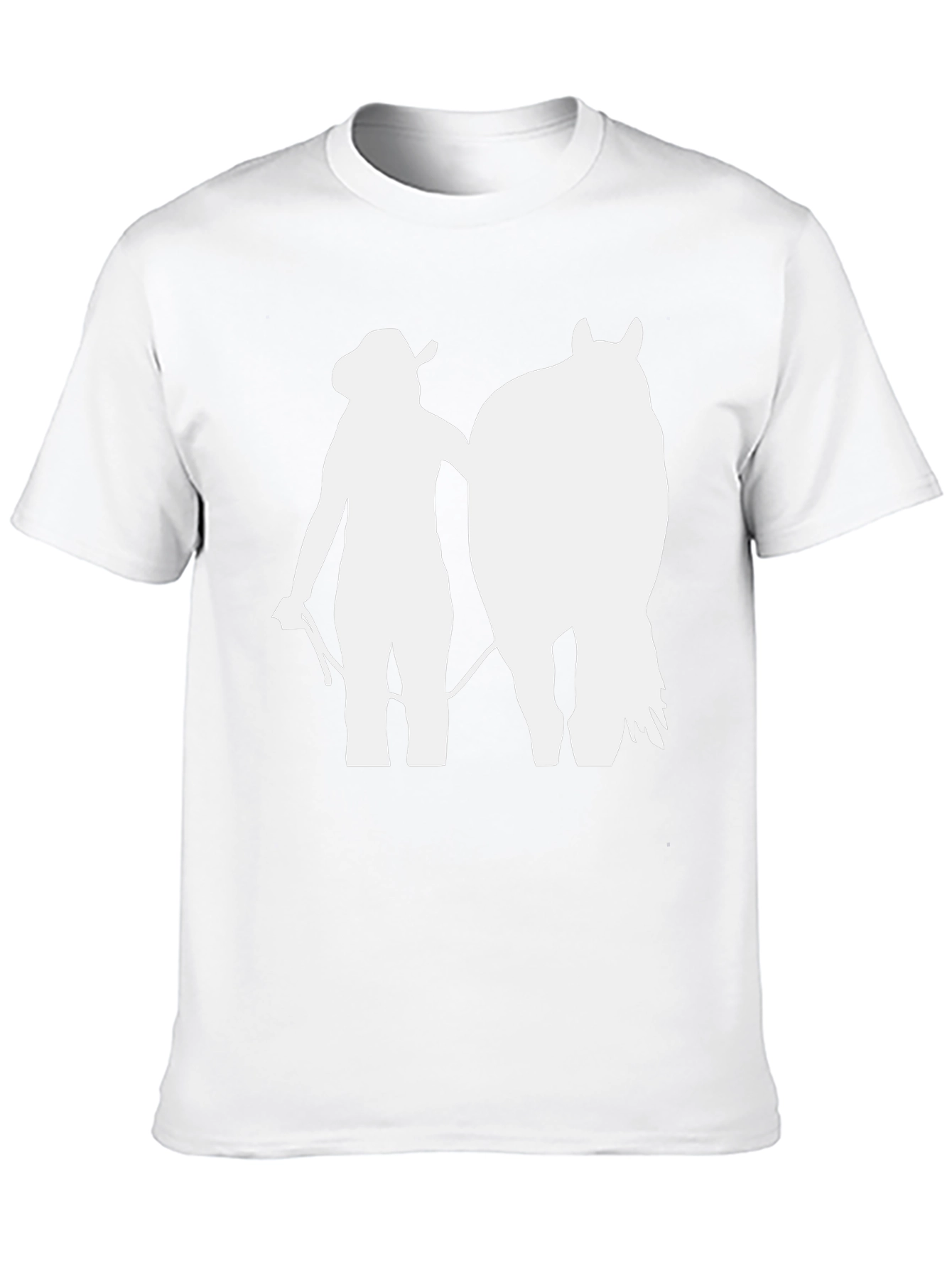 Cowgirl Horse T-Shirt: Western Silhouette Tee