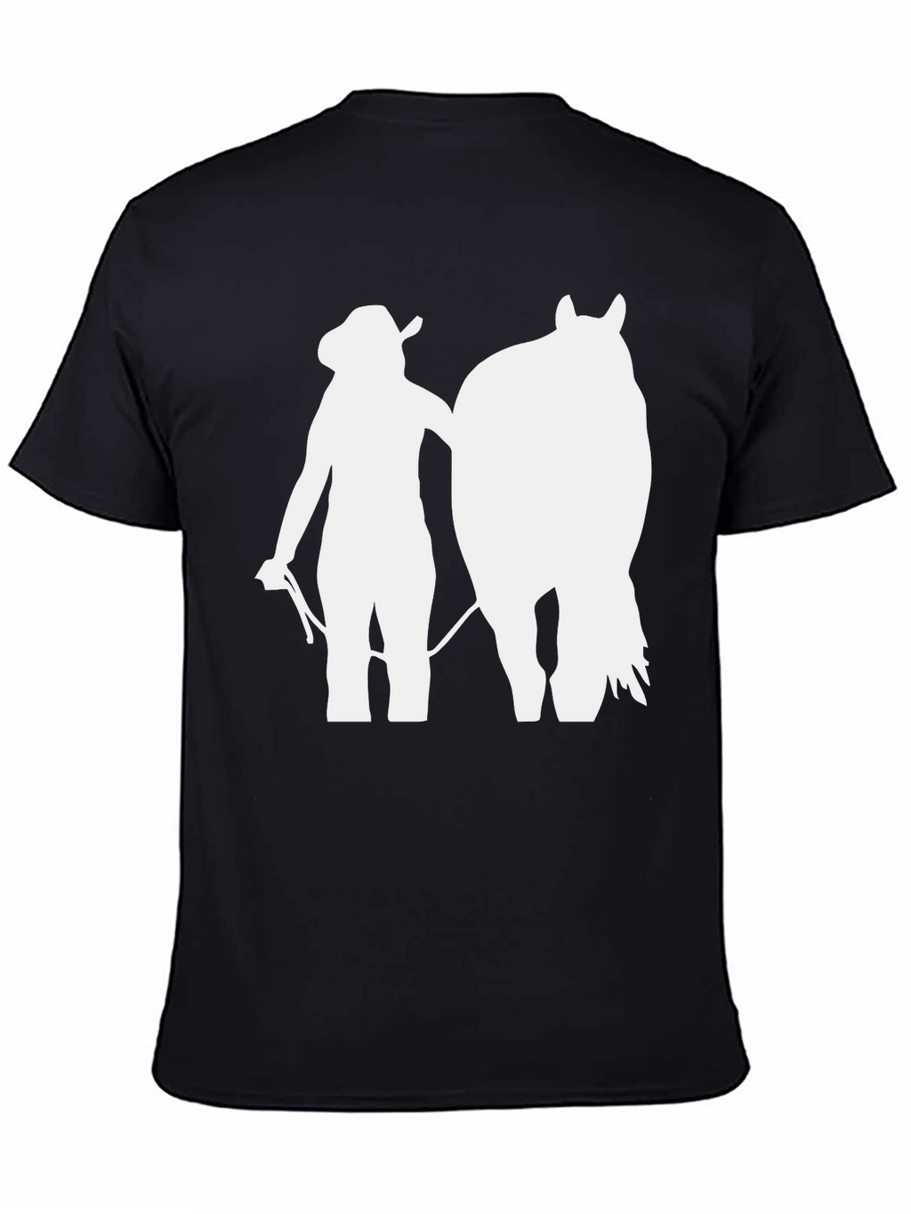 Cowgirl Horse T-Shirt: Western Silhouette Tee