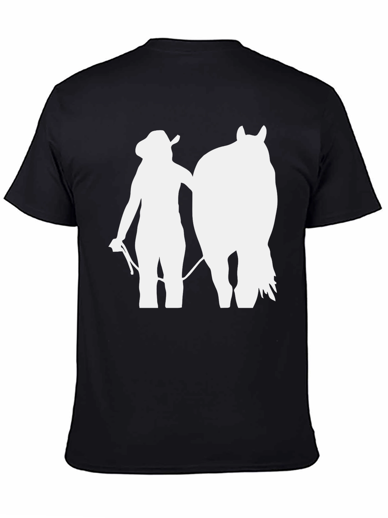 Cowgirl Horse T-Shirt: Western Silhouette Tee