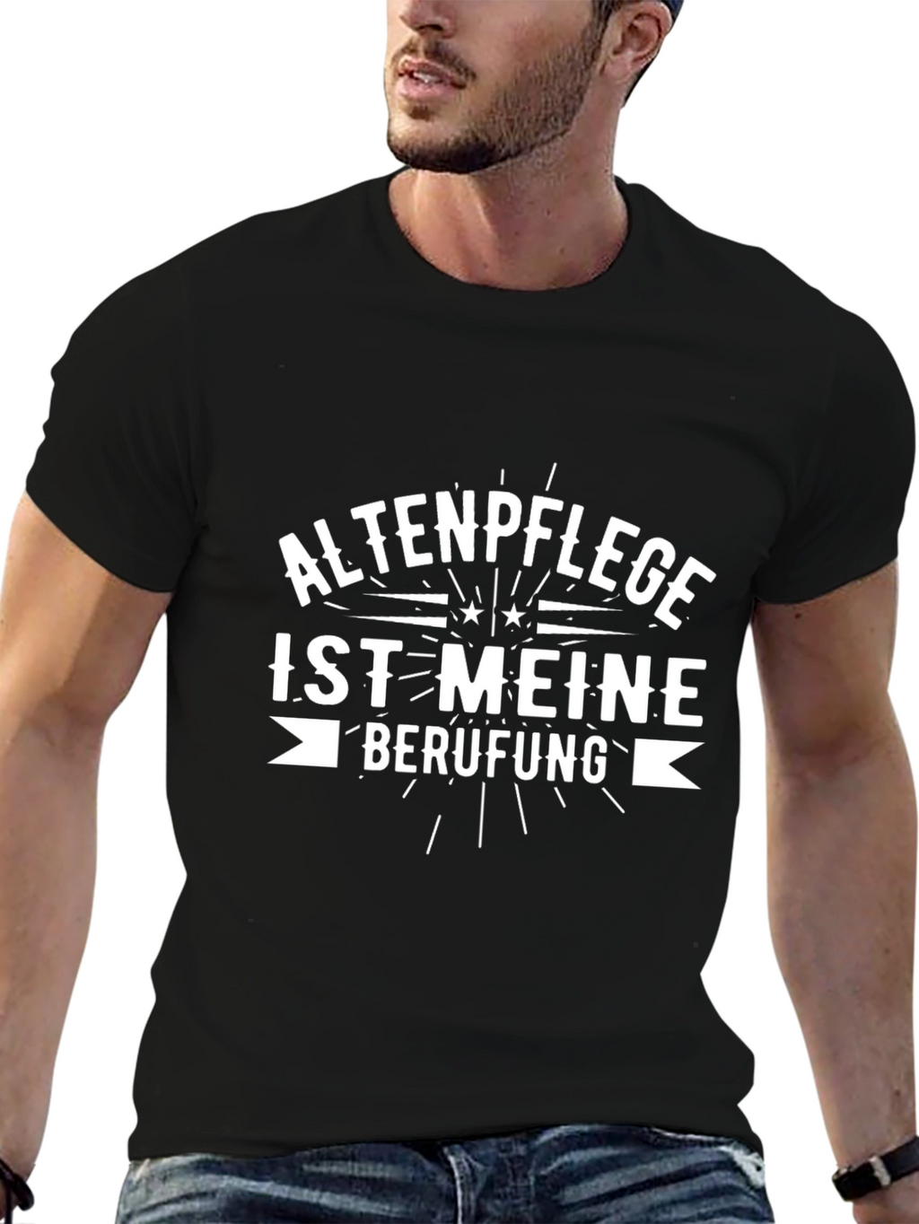 Altenpflege Ist Meine Berufung Black Graphic Tee