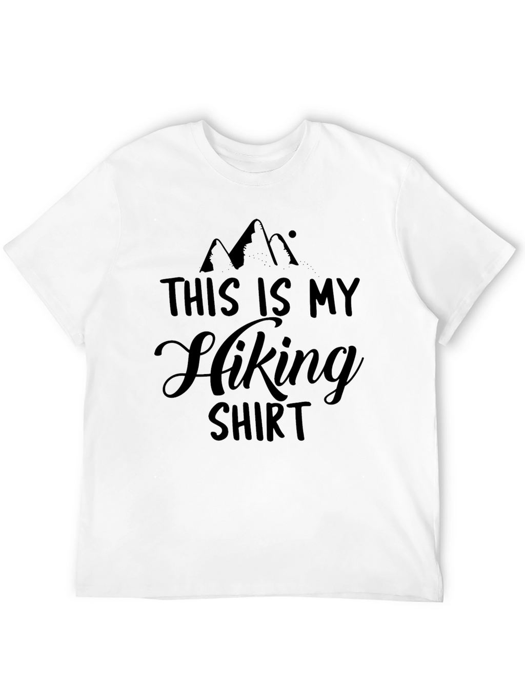 Hiking Shirt - Mens Black Graphic Tee