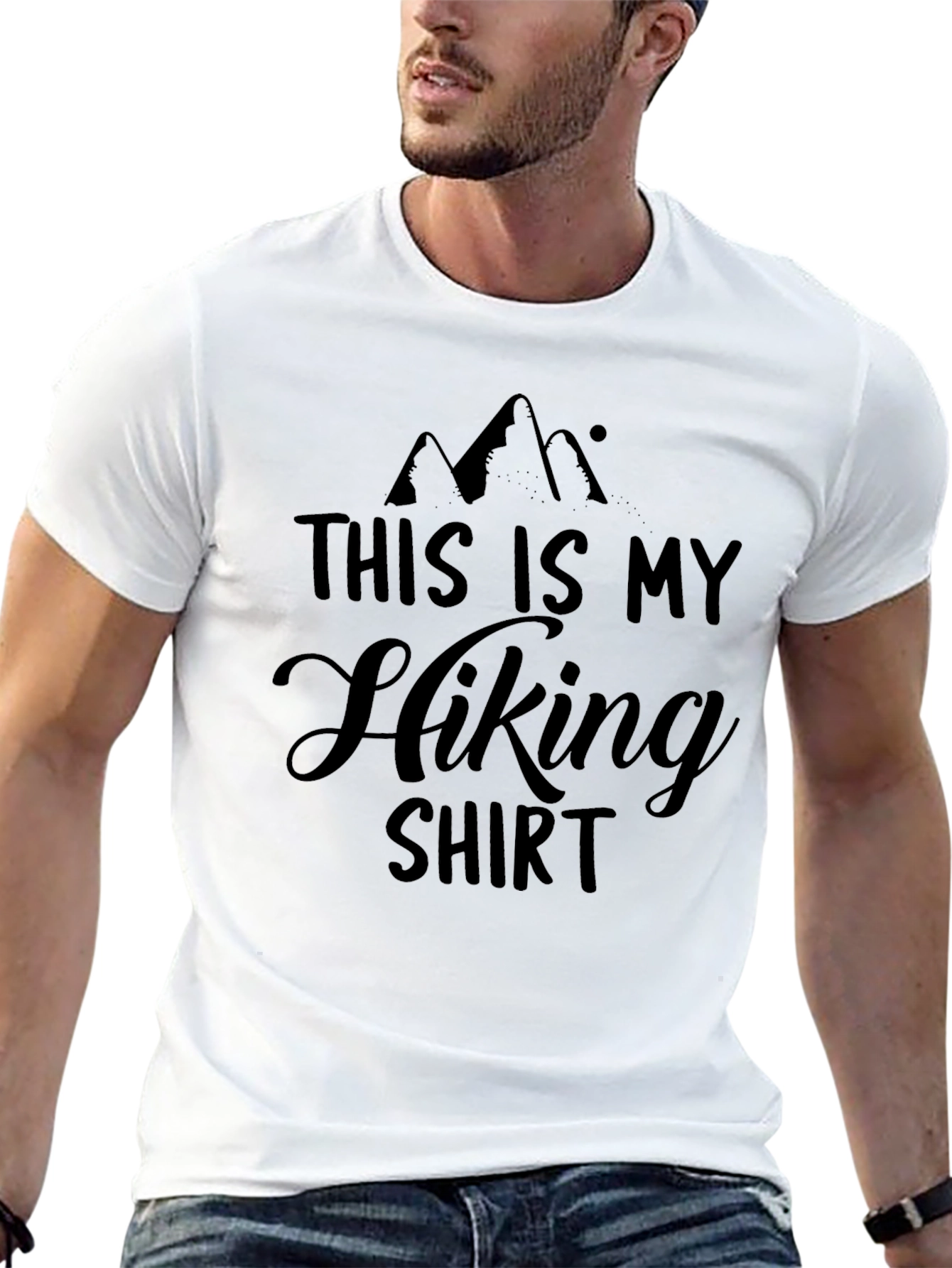 Hiking Shirt - Mens Black Graphic Tee