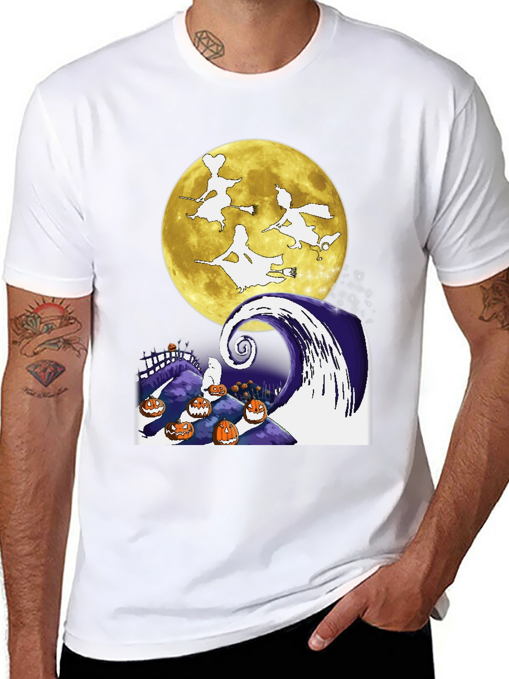 Halloween Witches Moon T-Shirt