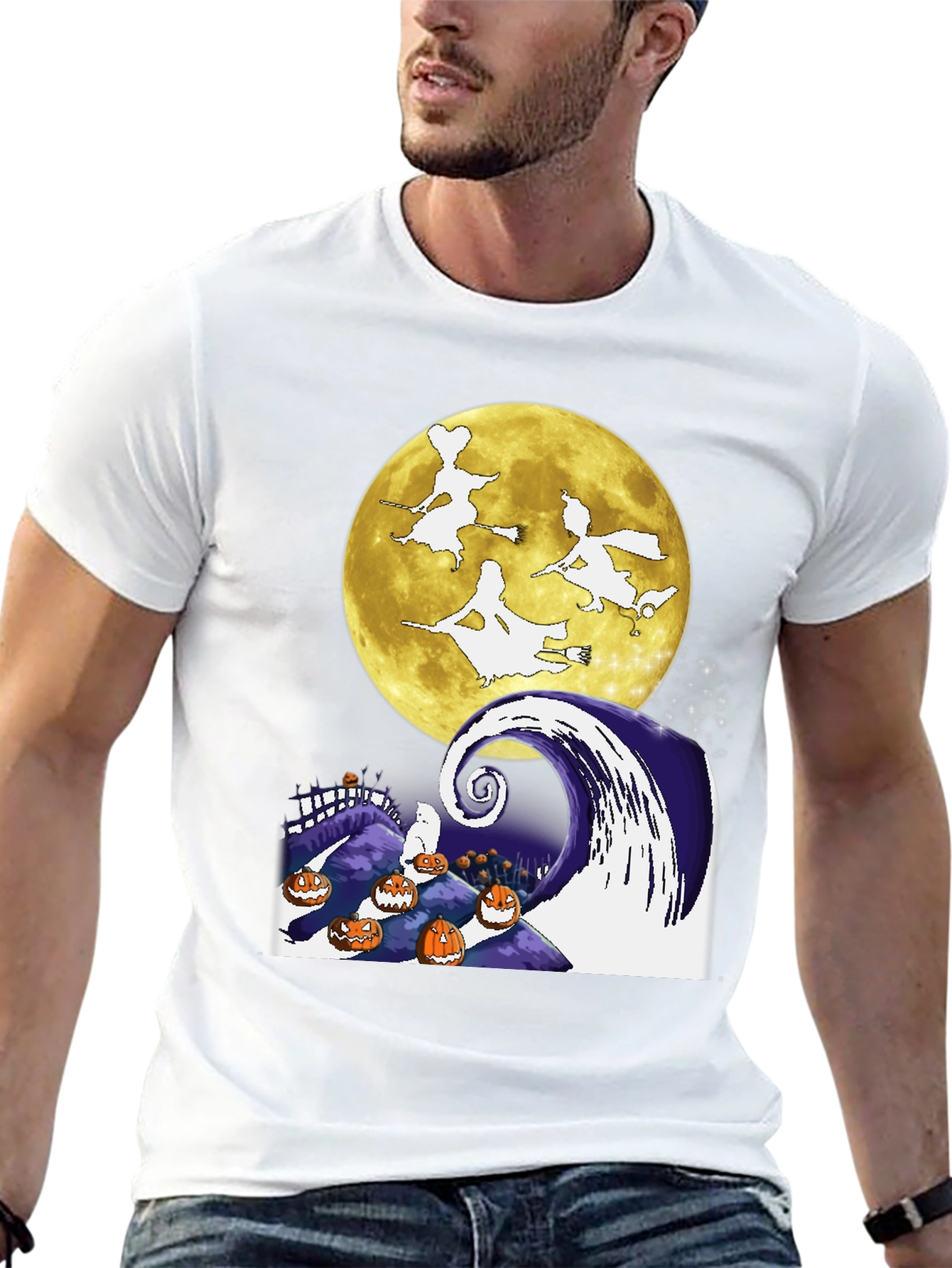 Halloween Witches Moon T-Shirt
