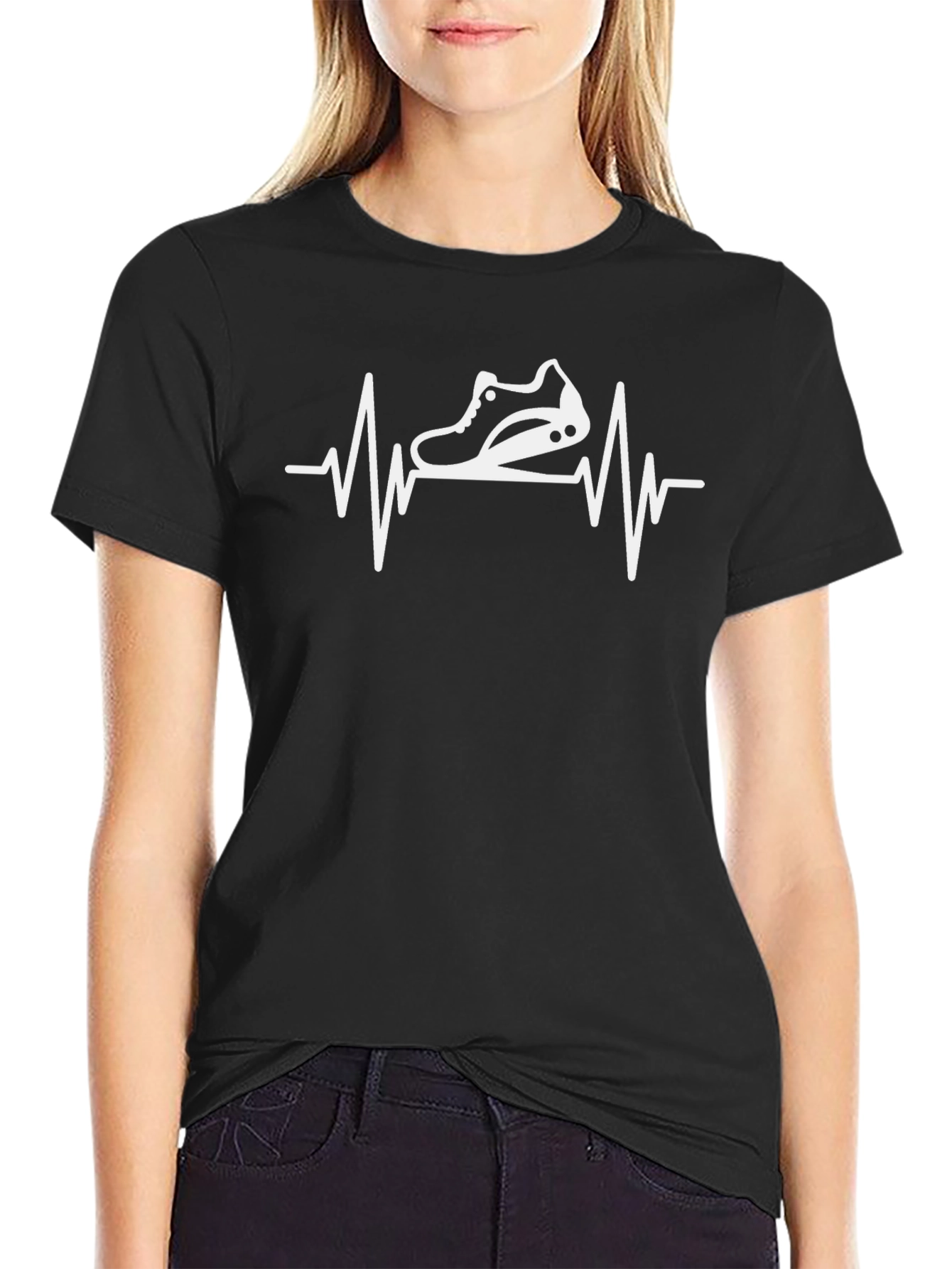 Running Heartbeat Tee - Cardio Enthusiast Shirt