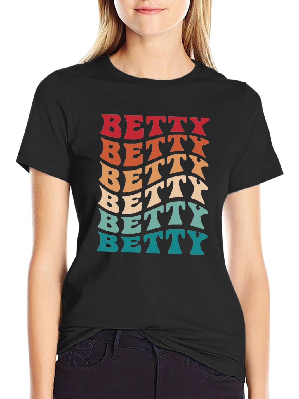 Retro Betty T-Shirt - Groovy Name Tee