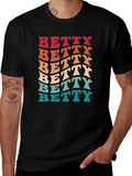 Retro Betty T-Shirt - Groovy Name Tee