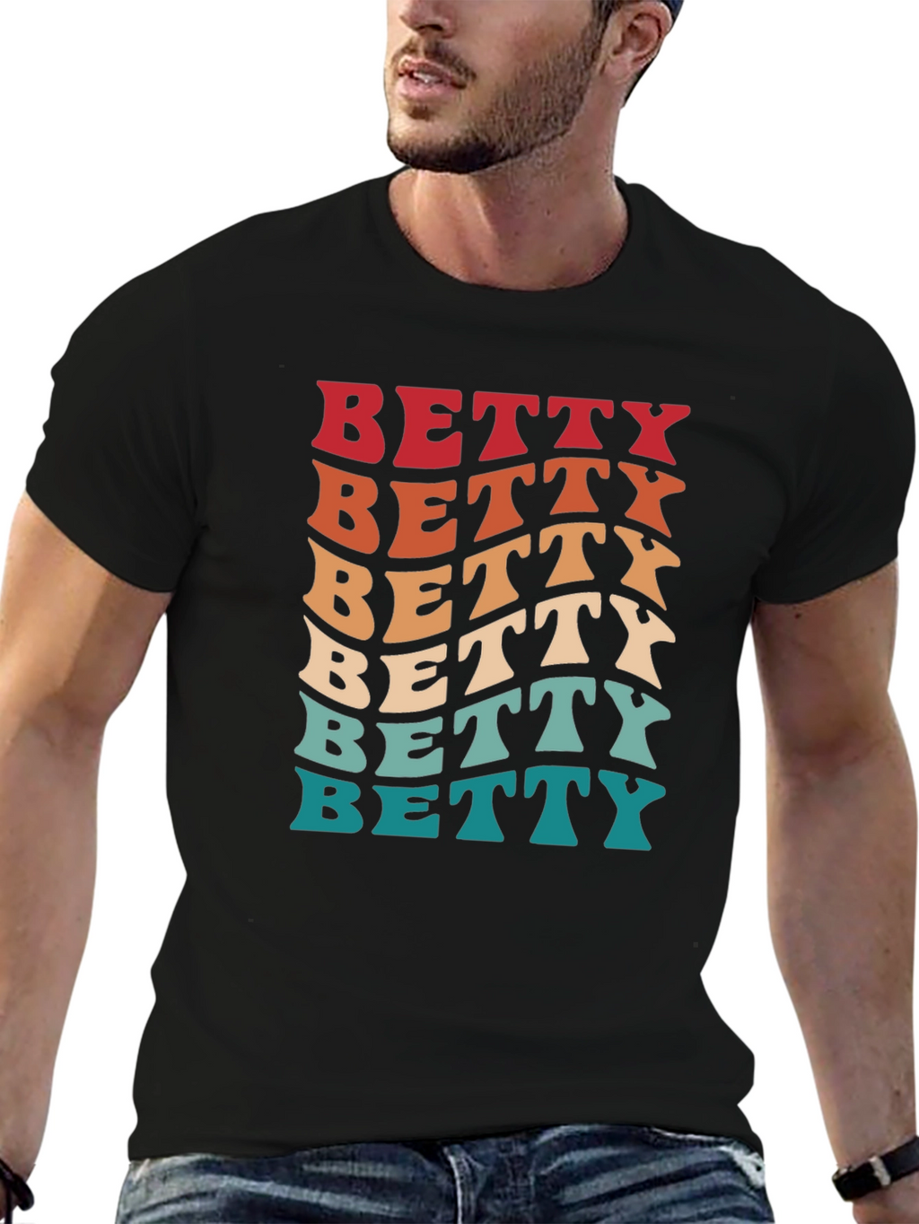 Retro Betty T-Shirt - Groovy Name Tee