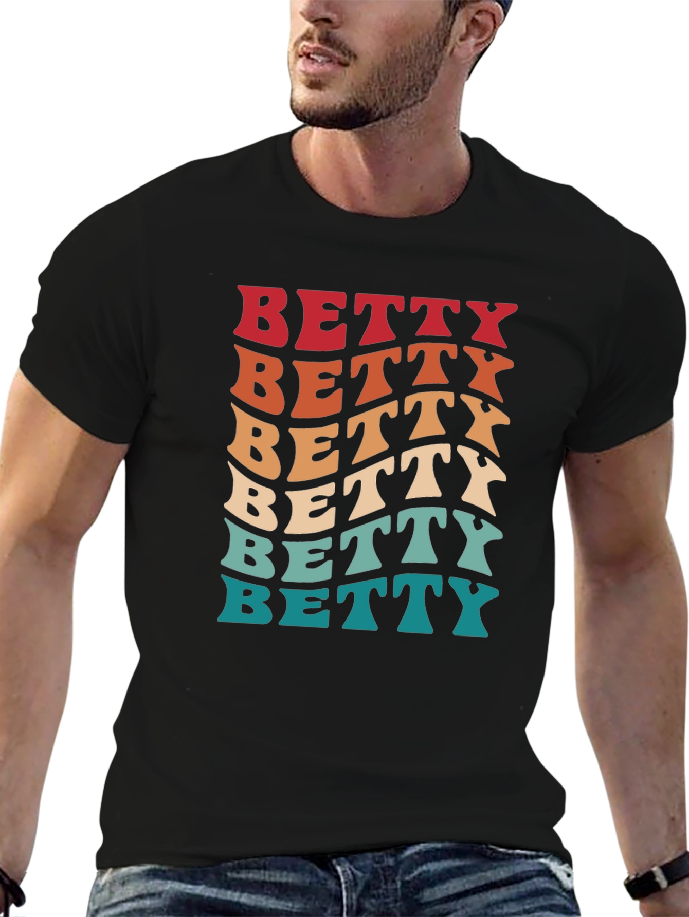 Retro Betty T-Shirt - Groovy Name Tee