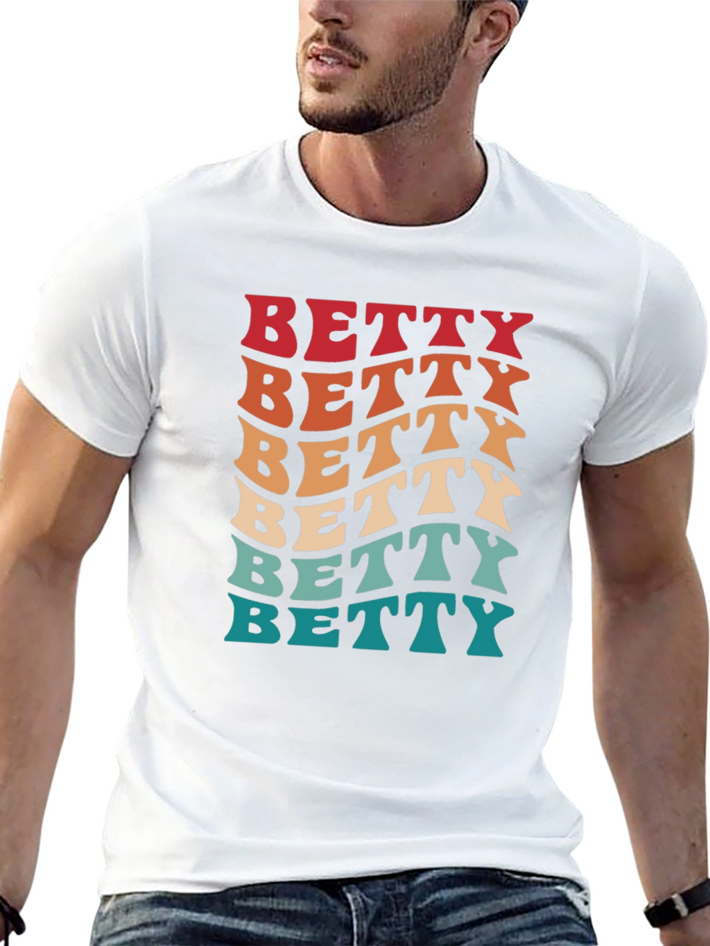 Retro Betty T-Shirt - Groovy Name Tee