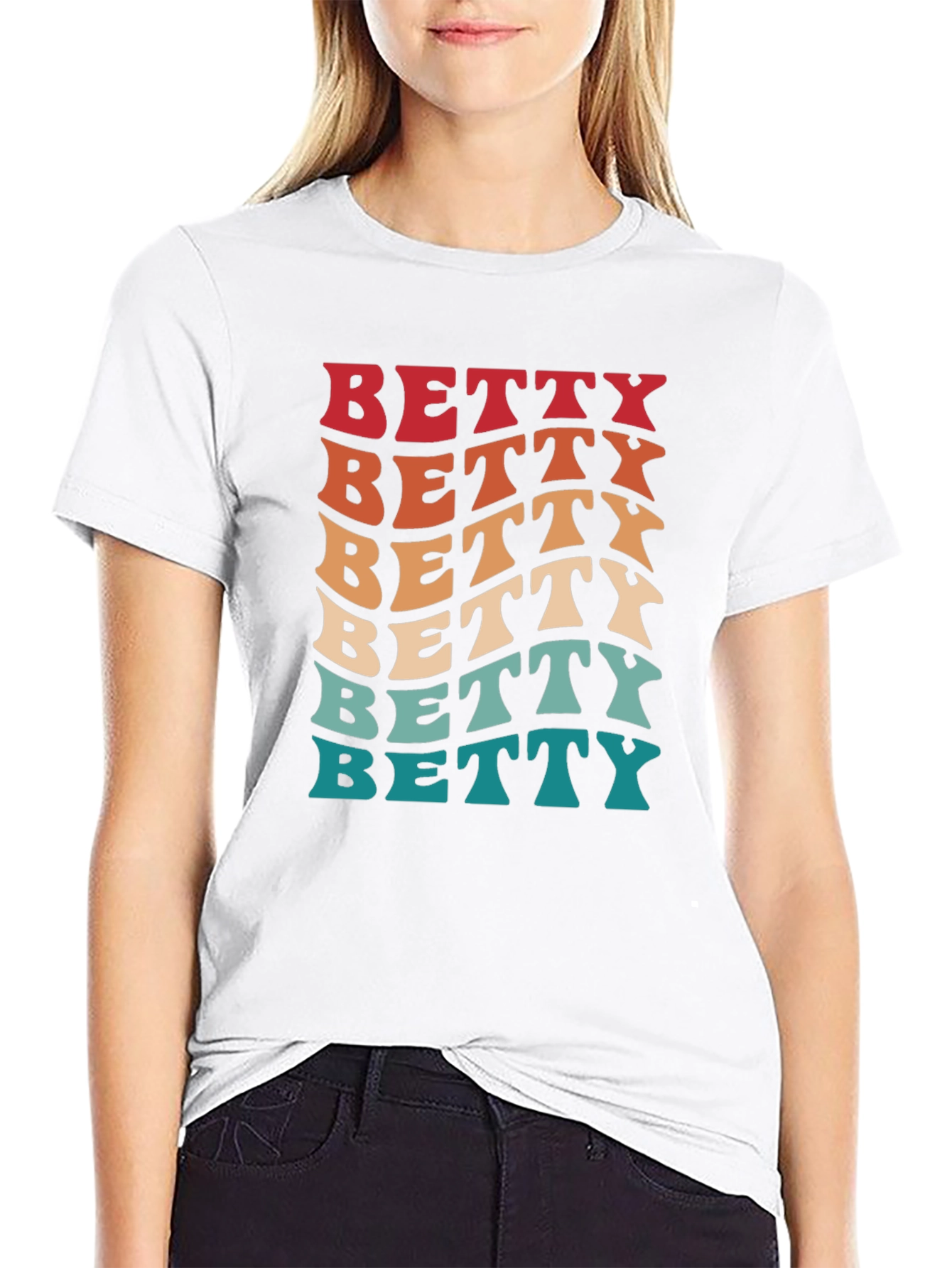 Retro Betty T-Shirt - Groovy Name Tee