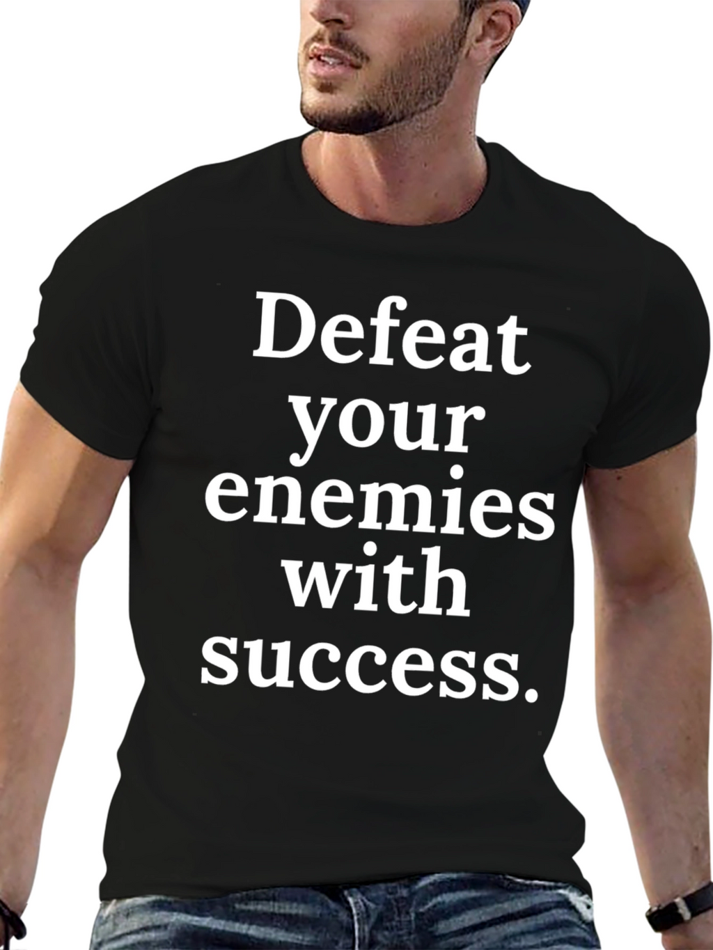 Defeat Your Enemies with Success Graphic Tee