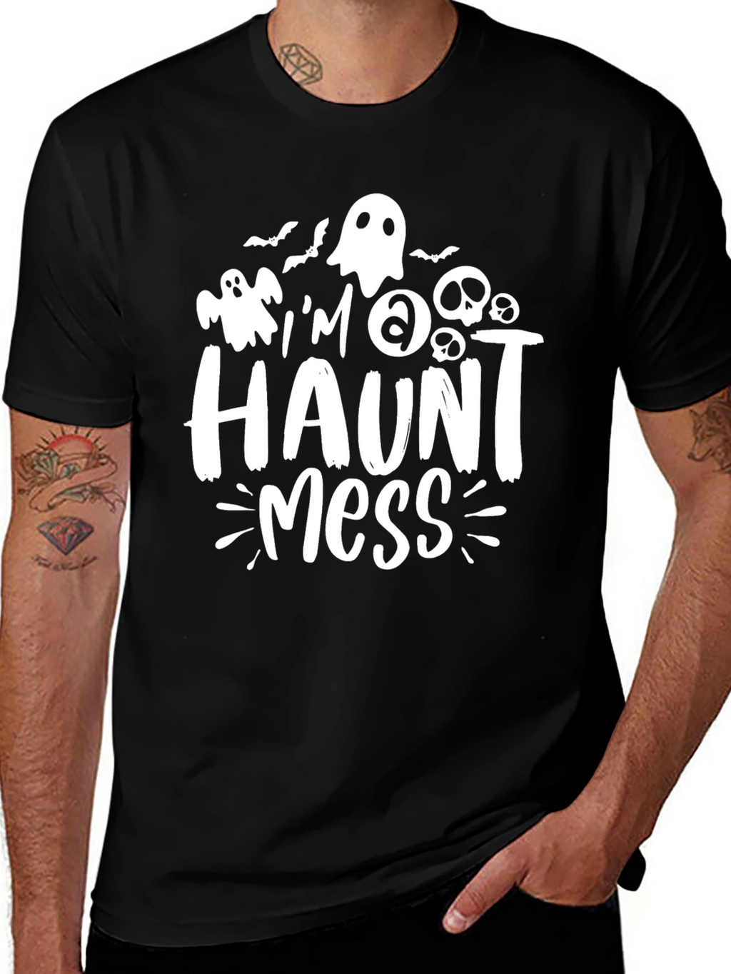 Im A Haunt Mess Halloween Graphic Tee