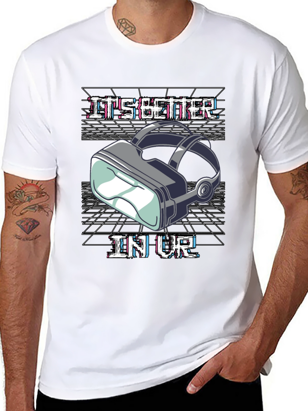 Its Better in VR Black Graphic Tee