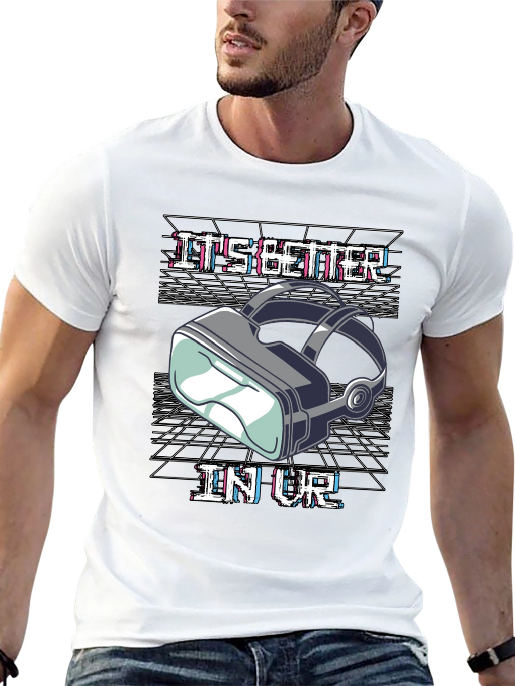 Its Better in VR Black Graphic Tee
