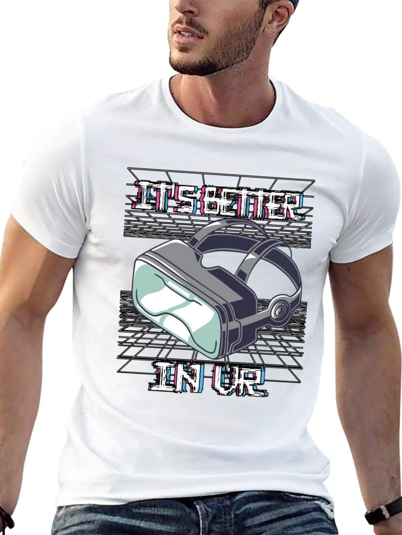 Its Better in VR Black Graphic Tee