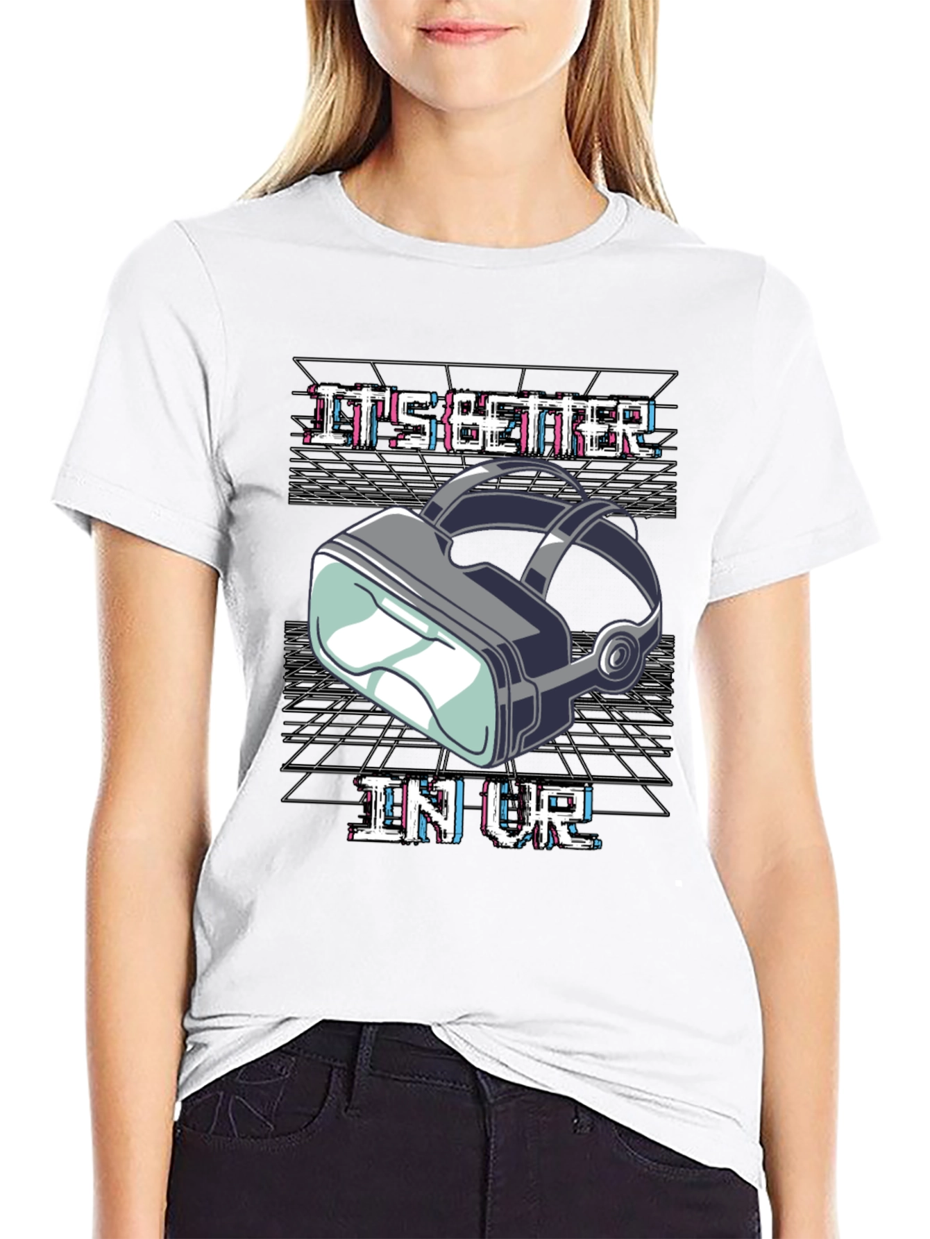 Its Better in VR Black Graphic Tee