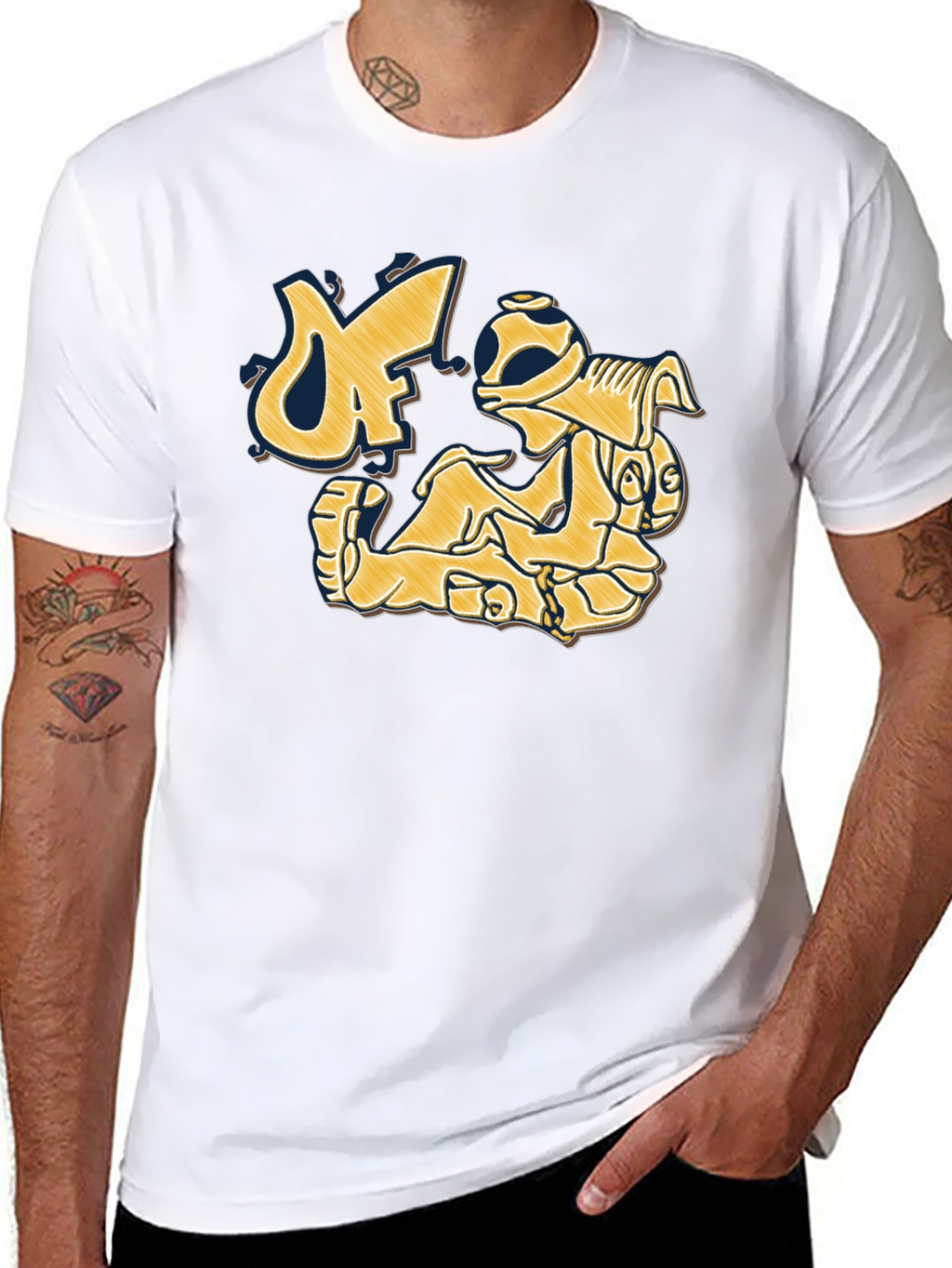 Graphic Print Crew Neck T-Shirt