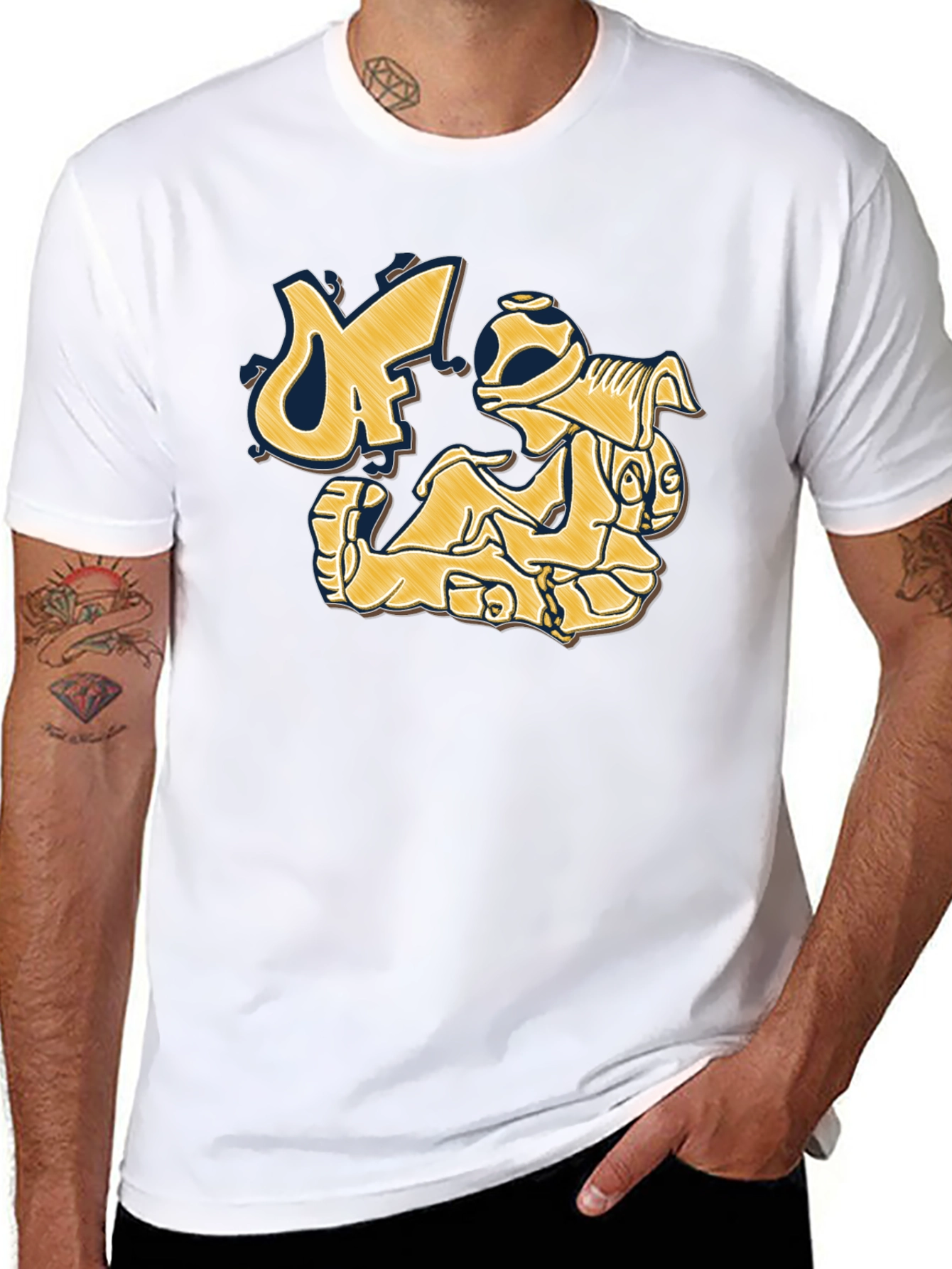 Graphic Print Crew Neck T-Shirt