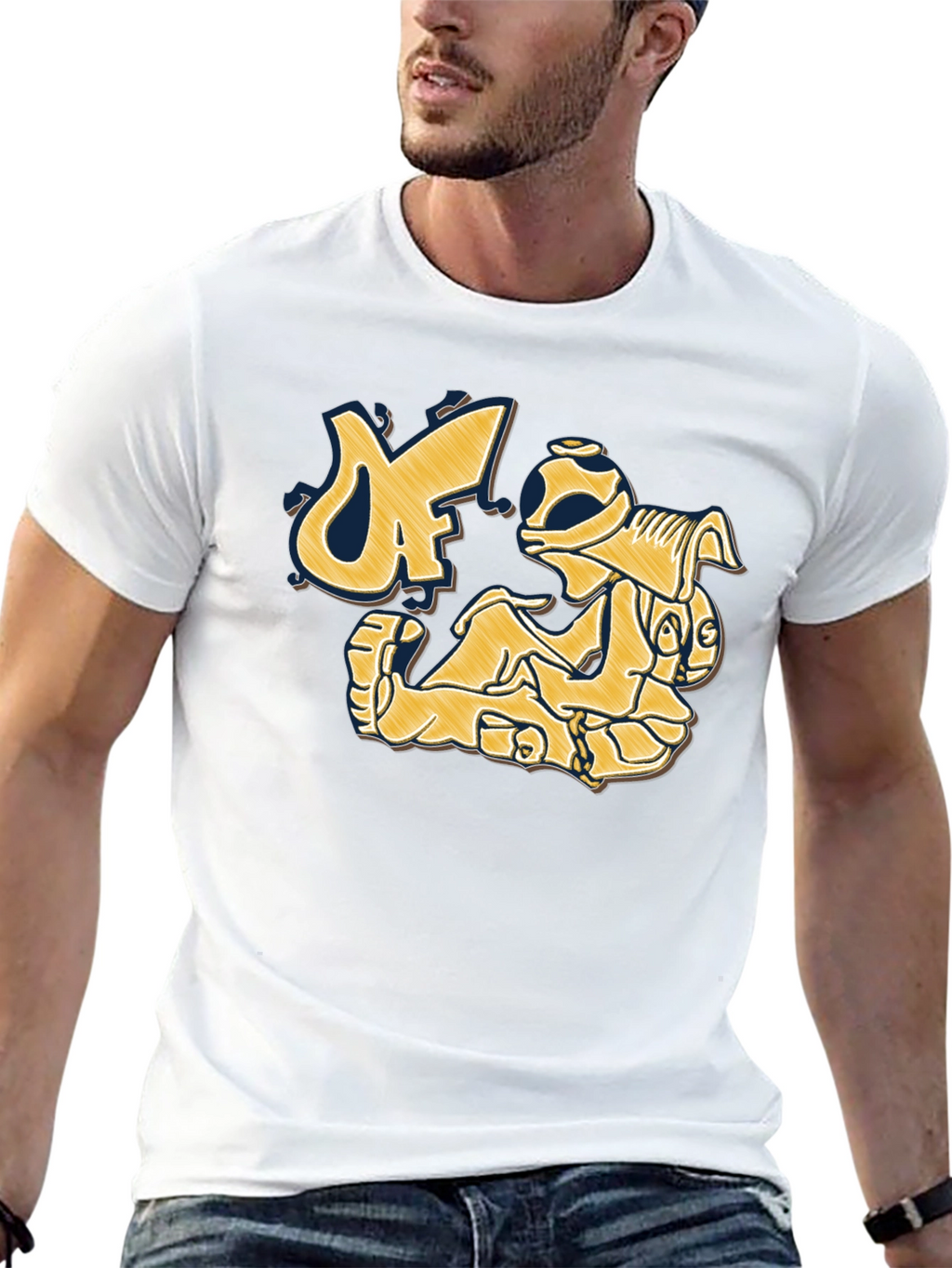 Graphic Print Crew Neck T-Shirt