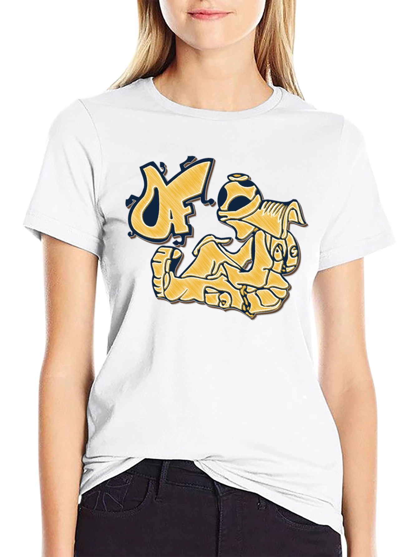Graphic Print Crew Neck T-Shirt