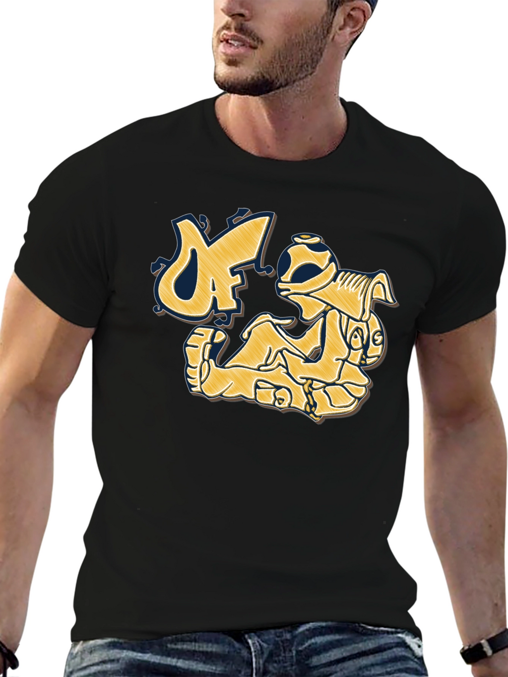 Graphic Print Crew Neck T-Shirt