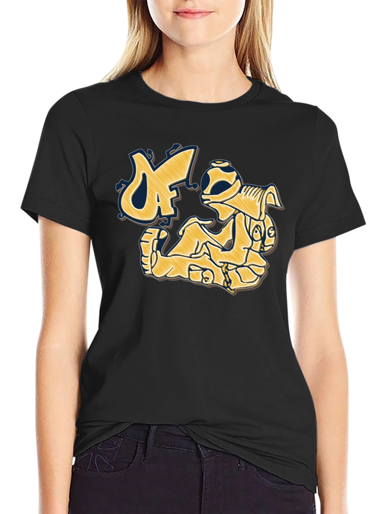 Graphic Print Crew Neck T-Shirt
