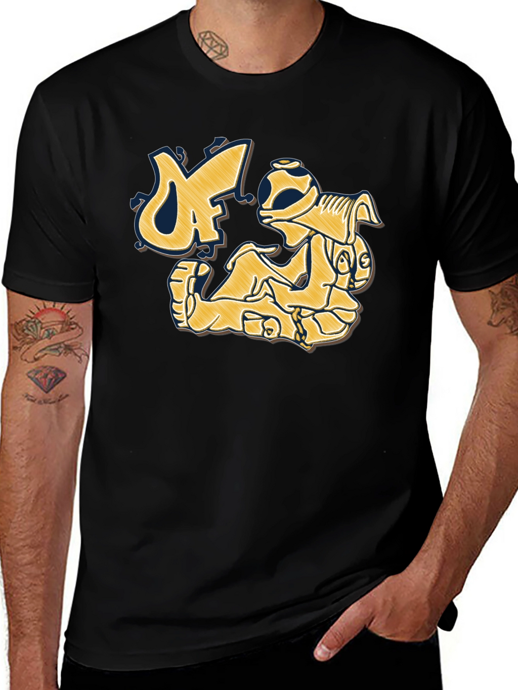 Graphic Print Crew Neck T-Shirt