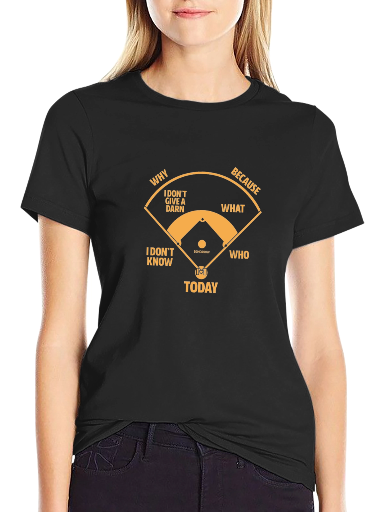 Funny Baseball T-Shirt - I Dont Give A Darn